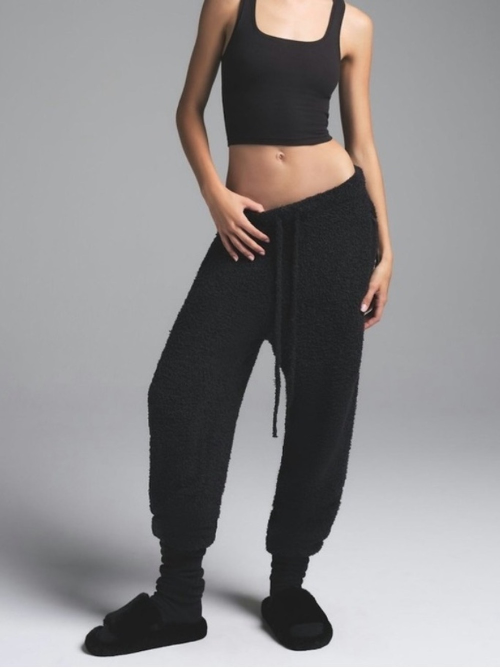 SKIMS Plush Jogger Size 2X/3X Black Comfy Lounge PJ Sweats
